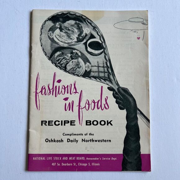 Vintage Fashions in Foods Recipe Book Cookbook Paperback - Picture 1 of 7